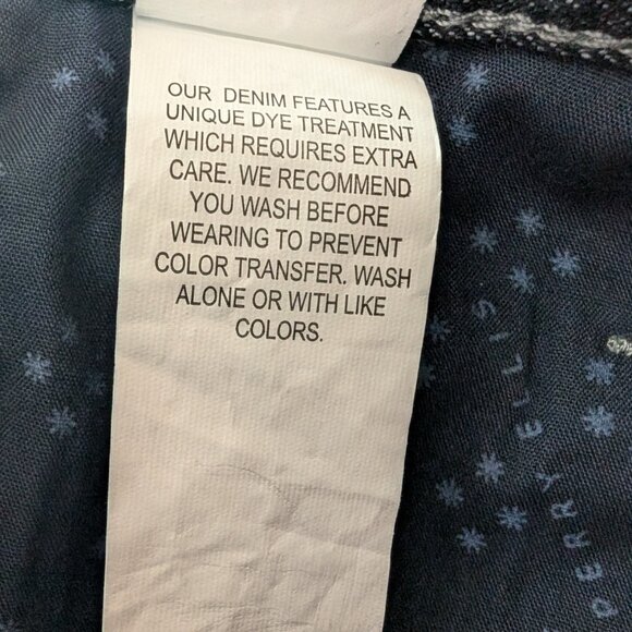 NWT PERRY ELLIS jeans Sz 32 x 32 SLIM FIT STRAIGHT LEG STRETCH LOW Dark Indigo - Picture 14 of 14